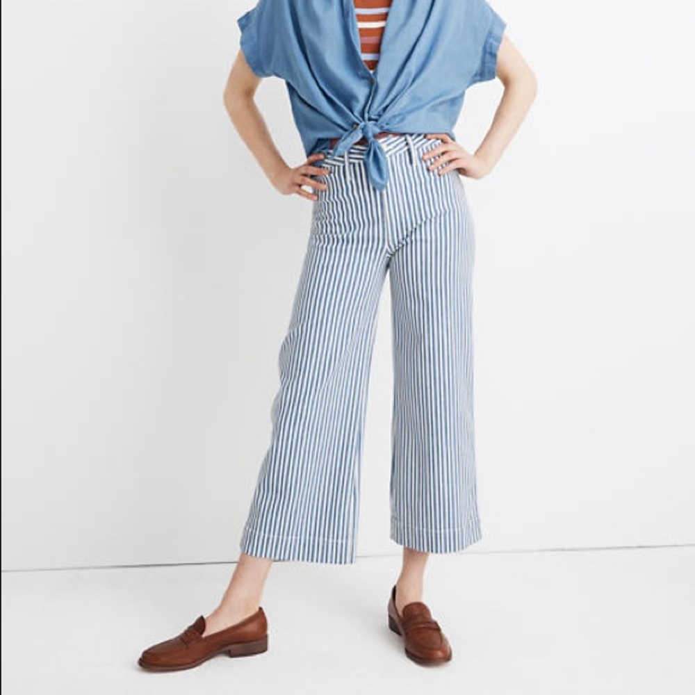 Madewell Emmett Pant in Railroad Stripe